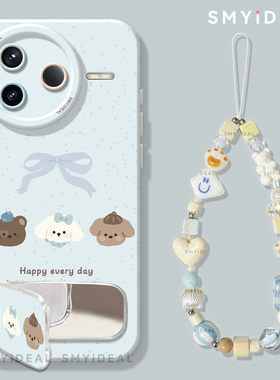 适用红米k80手机壳女款k60pro保护套小米k40s全包硅胶k70至尊版防摔k30por高级感蓝色狗狗k50好看k80pro外壳