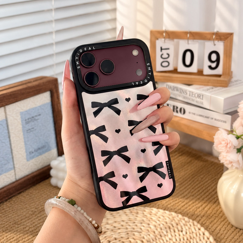 SMYIDEAL思茉伊适用苹果17手机壳磁吸iphone17新款18promax不会撞13小众15个性16波漾蝴蝶结14超好看独特外壳