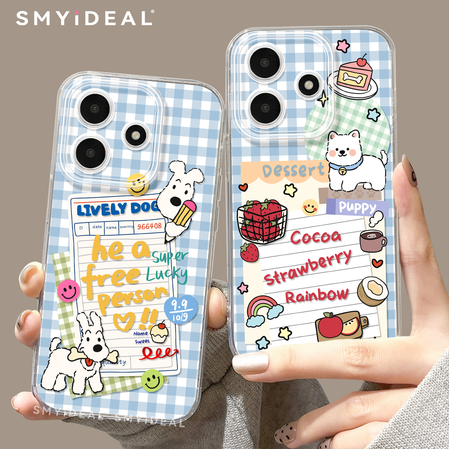 适用红米note14pro手机壳女款note13保护套小米高级note11pro透明防摔10por+全包13格纹小狗12turbo软14好看