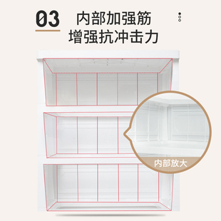 收纳柜子儿童整理柜家用储物柜塑料床头柜收纳盒收纳箱 42cm抽屉式