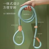 德国牵引绳P绳遛狗绳子一体式 防挣脱中大型犬防爆冲p炼牵狗绳狗炼