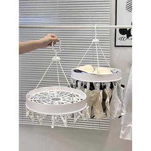 多功能晾衣架 多夹子阳台晾鞋 チュシンミ 袜子晾晒架家用内衣内裤