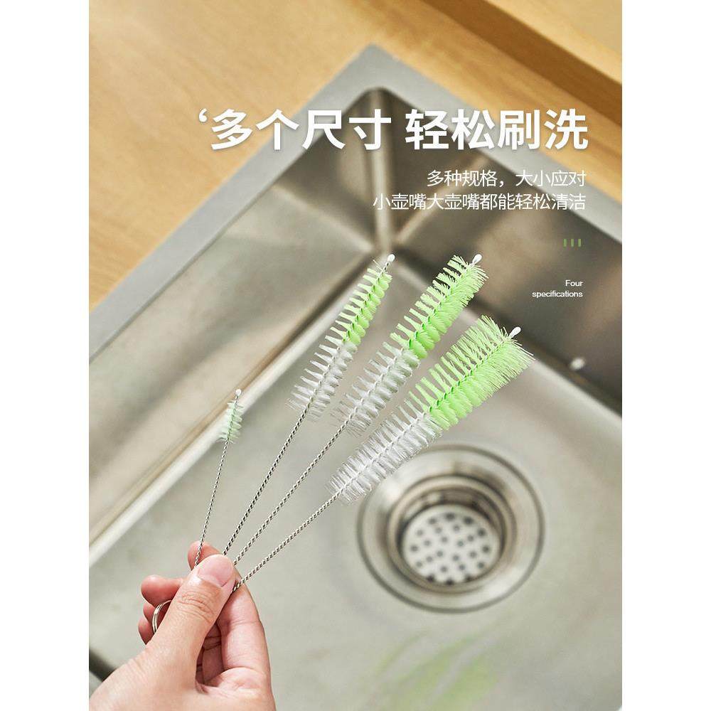 日本KM多功能嘴壶茶壶奶瓶子奶茶壶刷咖啡杯刷刷口杯刷洗杯子刷子,家庭/个人清洁工具,杯刷/瓶刷,淘宝优惠券,粉丝福利购,淘宝优惠卷