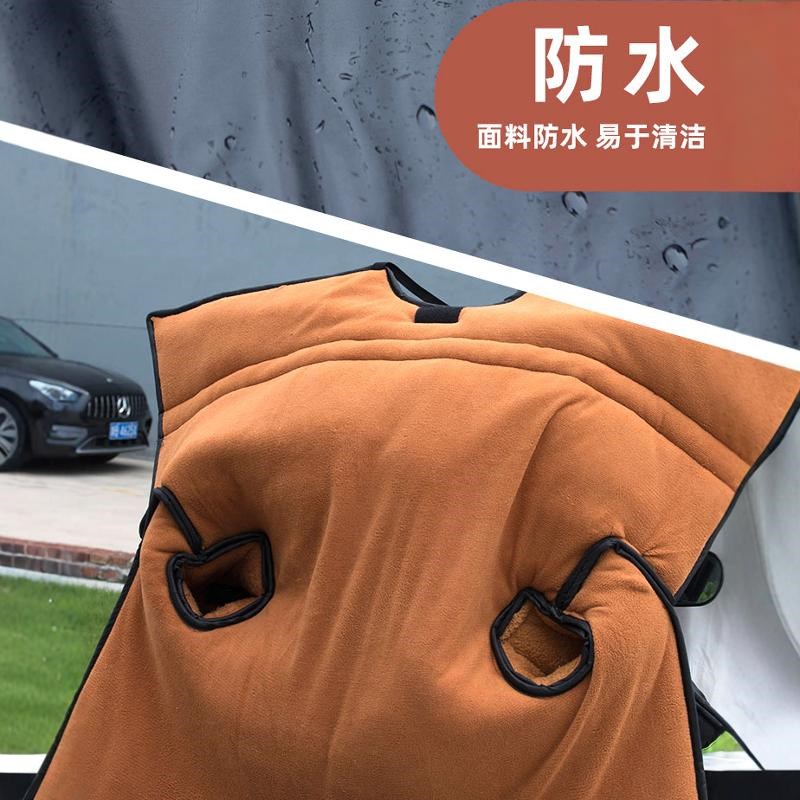 踏板摩托车挡风被冬季男跨骑弯梁加绒加厚加大加宽保暖防水防风罩