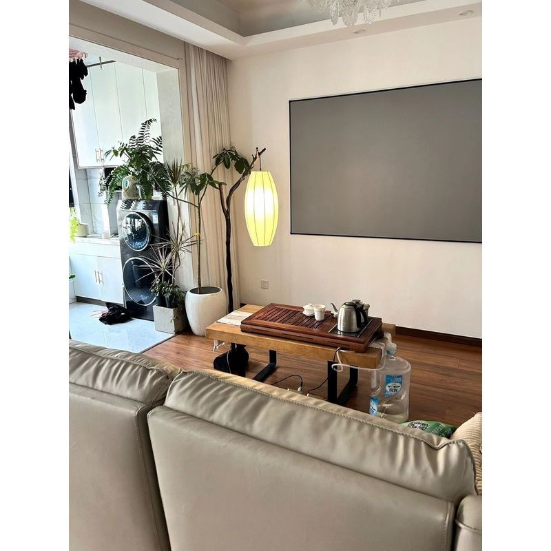 灯饰布艺灯罩 DIY手工制作中古风落地灯配件灯笼不含树枝底座