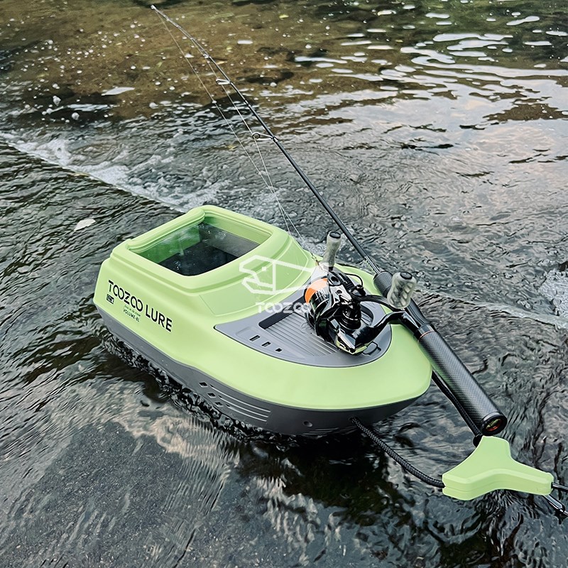 TOOZOO天宗溪流引舟 路亚涉水 活鱼桶溪流友舟时尚透明小游艇造型