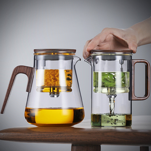 家用水壶飘逸杯 玻璃泡茶壶茶水分离杯磁吸泡茶神器办公室茶具套装