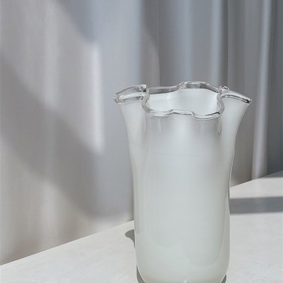 白瓷白菜花瓶 手工琉璃花瓶 家居好物分享 客厅卧室摆件 台面花瓶