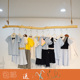 干树枝晾衣架原木吊顶悬挂枯树挂衣杆服装 饰 店展示架背景墙干枝装