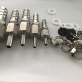 插软管大小头6 1619 不锈钢直通变径宝塔直插水管接头