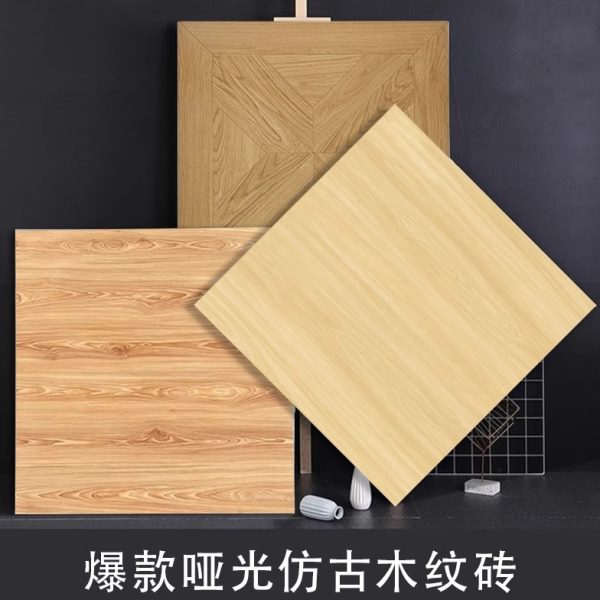 木纹仿古砖600x600灰色瓷砖卧室防滑仿木地板客厅地砖复古地板砖