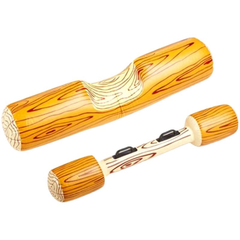 浮排对对碰水上充气坐骑大人泳池游泳娱乐玩具新款木头漂浮游泳圈