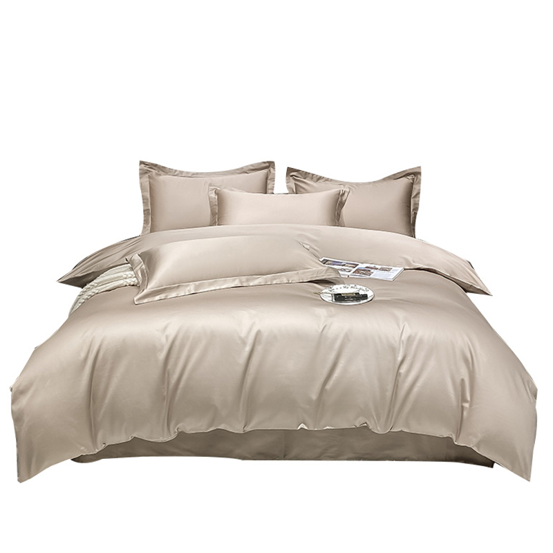 200支长绒棉全棉被套单件150X200X230纯色100%纯棉被套被单定制