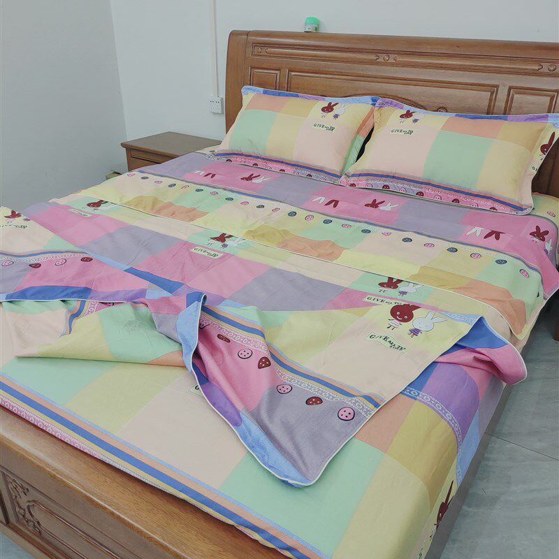 定做加厚磨毛学生宿舍彩绒棉简约柔软亲肤全棉小清新单件被套被罩