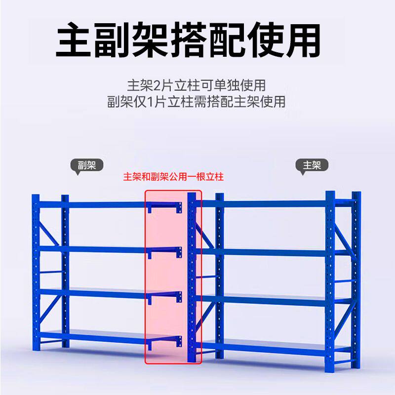仓储货架置物架落地多层储物架仓库超市展示架家用阳台组合铁架子