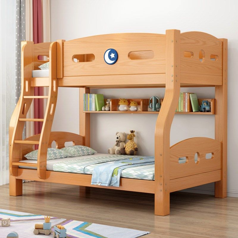 健康民居-A6全实木儿童床上下床高低床母子床上下铺子母床双层床