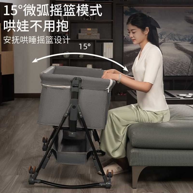 婴儿车床两用一体新款新生儿床拼接大床宝宝摇篮床儿童床可移动床