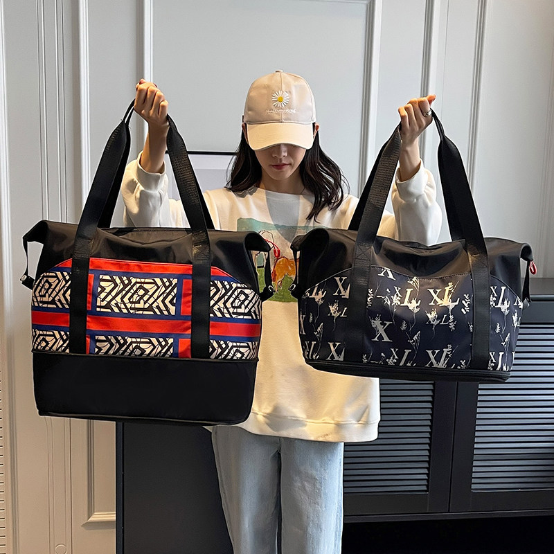 可套拉杆箱上的旅行包女大u容量配包短途旅游轻便手提行李包收纳