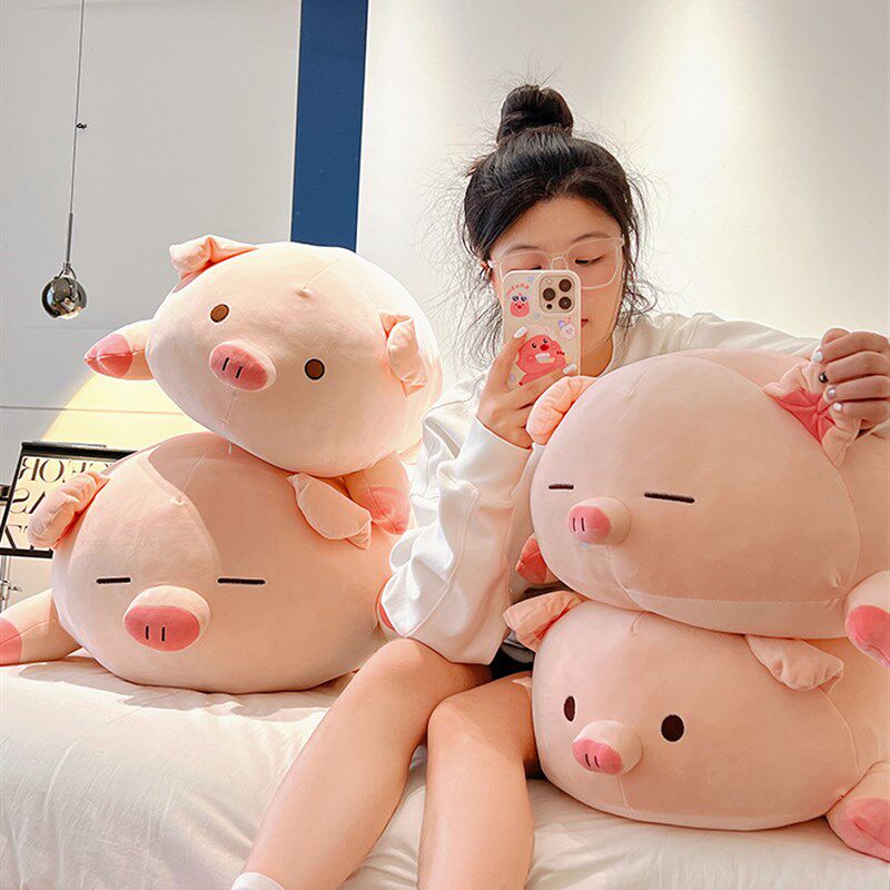 小猪猪抱枕女生睡觉玩偶抱着睡觉的公仔大号布娃娃女孩抱着睡