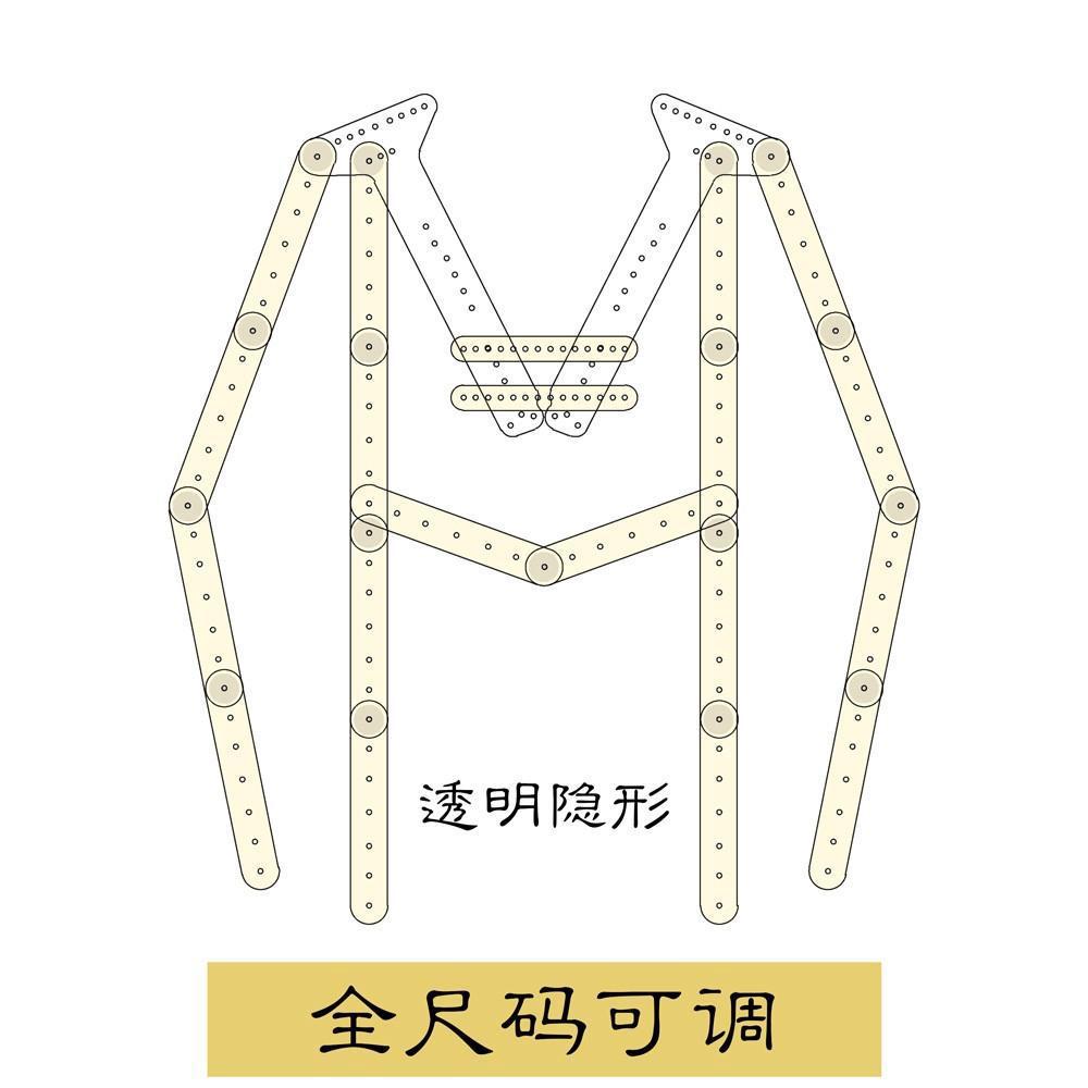 亚克力透明衣架白底图拍摄道具挂拍衣架服装拍摄拍照隐形衣架