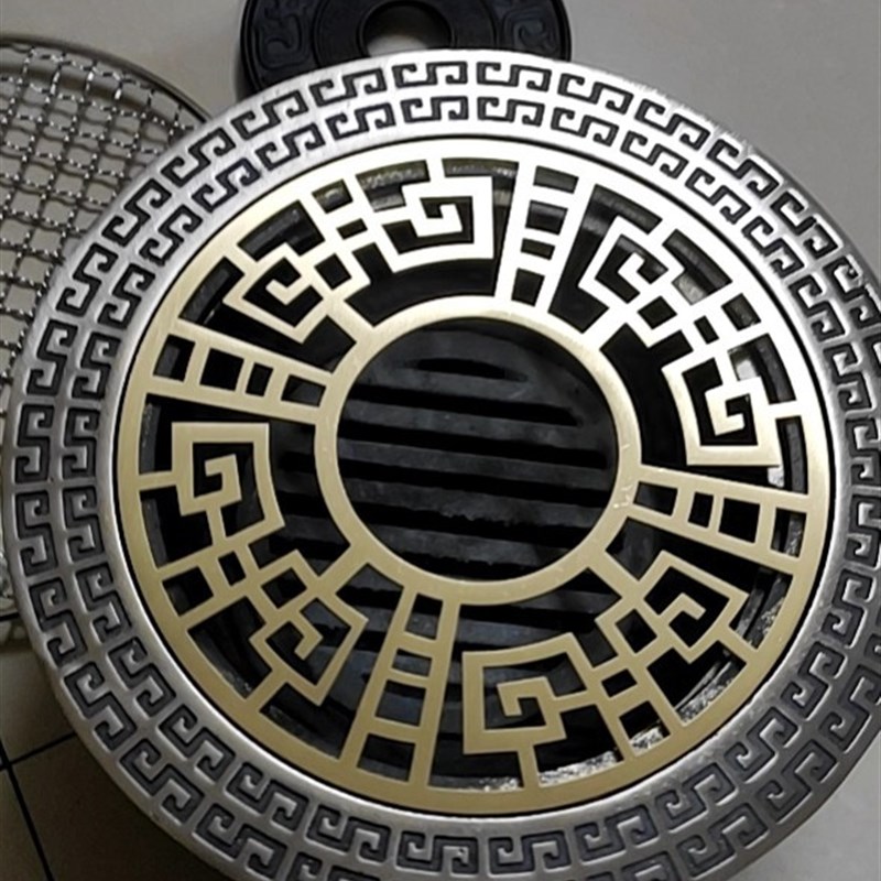 各种铜篦子铁篦子铁盖子铸铁回纹套炭炉电陶炉用不同规格定制加工