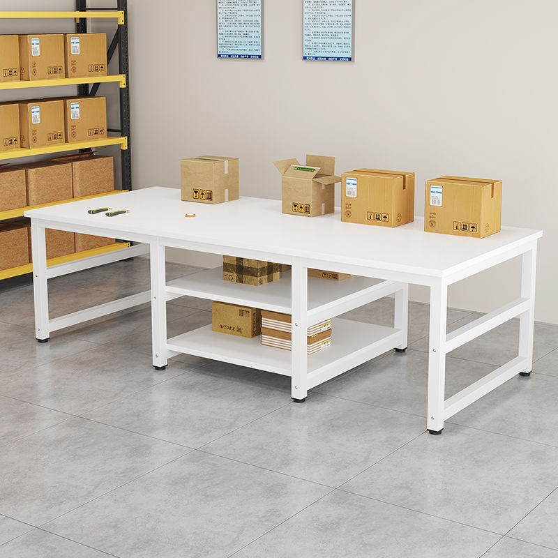 工作台裁剪台桌子双层仓库快递打包台工厂流水线操作台车间包装台