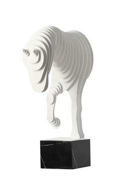 大型雕塑样板间客厅落地大摆件马售楼处酒店大堂艺术装置软装饰品