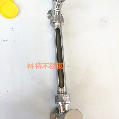 食品卫生级液位计/快装水位计/玻璃管液位计带不锈钢护套/卡箍式