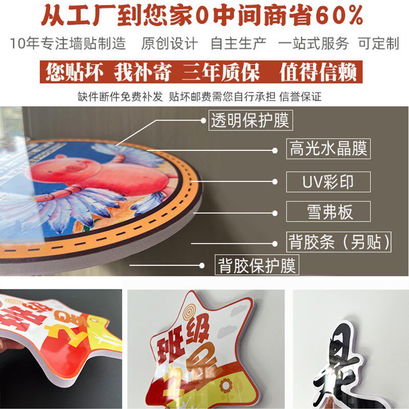 公司办公室墙面装饰氛围布置企业文化墙贴纸励志会议室形象背景QT