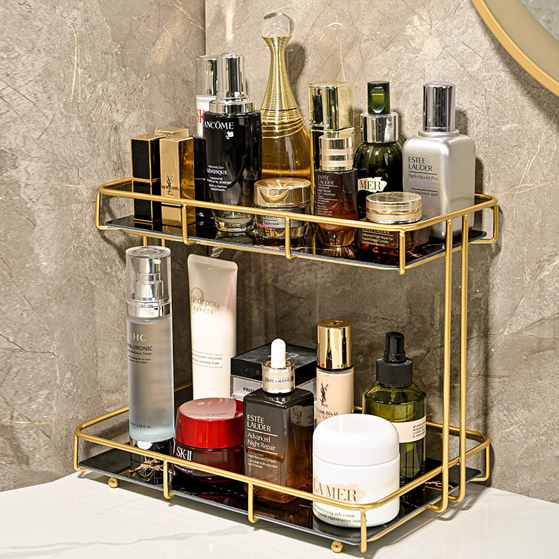 卫生间洗漱台置物架浴室厕所x洗手间台面护肤化妆品收纳酒店收纳