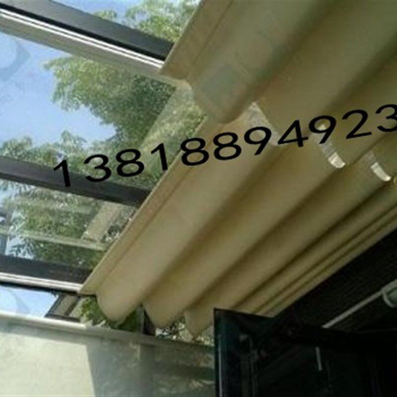 阳光房窗帘 遮阳帘 隔热窗帘 玻璃房顶天棚 天窗电动遮阳布