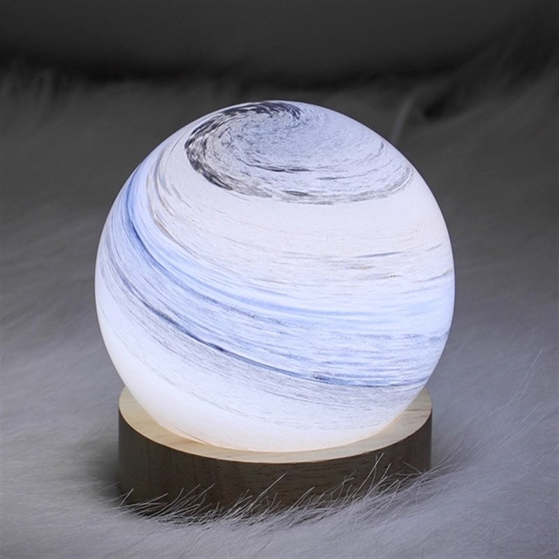 发光星球小夜灯摆件星空月球床头卧室桌面氛N围装饰高级感送人礼