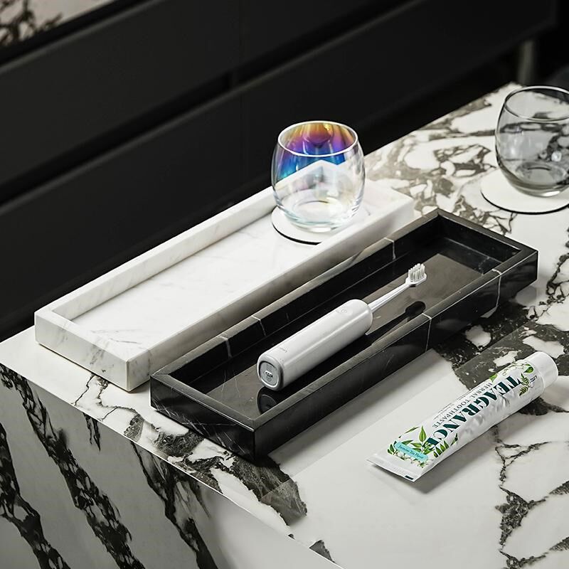 水晶牙刷置物架漱口杯收纳情侣双人洗漱套装意式极简风卫生间摆件