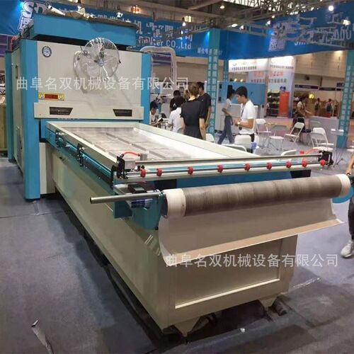 板式家具贴膜PVC移门拉门覆B膜机双加温大负压吸塑机自动锁扣