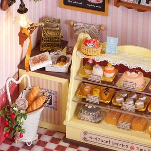 恶作剧之吻蛋糕房diy小屋甜蜜浆果时光手工房子浪漫微缩场景摆件