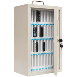 手机保管存放箱带锁学生员工手机收纳箱不锈钢存储柜壁挂式手机箱