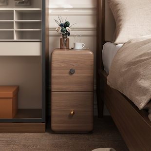 床头柜小型超窄30cm宽迷你25公分实木K收纳柜卧室极窄抽拉式夹缝