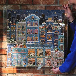 高透亚克力拼图相框雪夜拼图专用相框正方形相框画框可定制