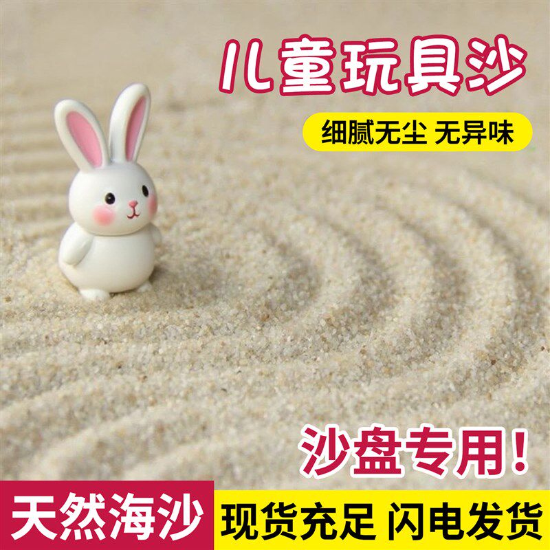 宝宝沙子儿童乐团玩具沙池天然海沙盘细沙子造景白沙儿童沙子玩具