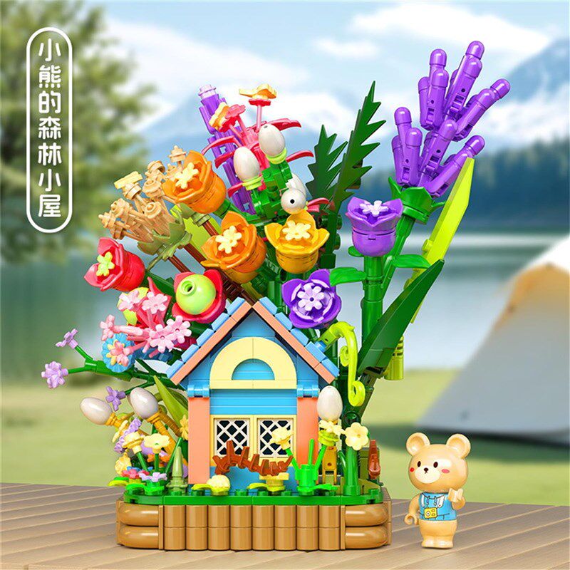 积木小屋小颗粒益智拼装玩具2025新款女生高颜值仙气手工礼物