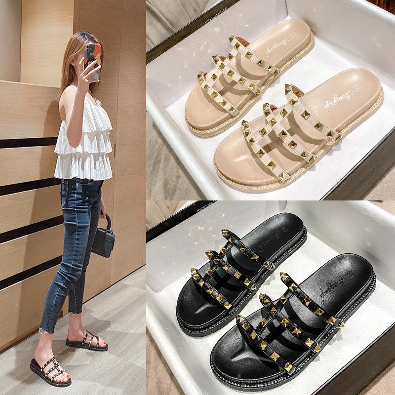 罗马凉鞋女一字拖鞋女外穿ins潮夏季厚底软底凉拖40大码女鞋41-43,女鞋,一字拖,淘宝优惠券,粉丝福利购,淘宝优惠卷
