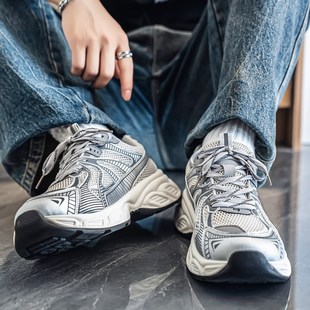 老爹鞋网面男鞋夏季2025新款运动休闲增高百搭潮流高级感男生跑步