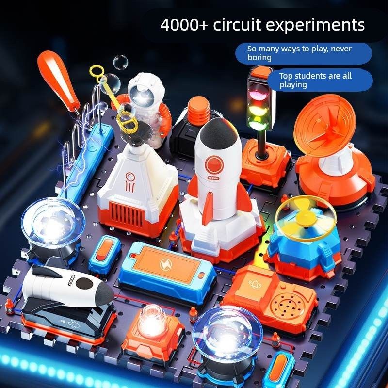 学优马儿童电路实验玩具套装小学生stem科学2025年新款礼物礼盒,玩具/童车/益智/积木/模型,科学实验,淘宝优惠券,粉丝福利购,淘宝优惠卷