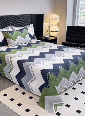 全棉斜纹130x70印花四件套 多尺寸床单套件 学生宿舍床上用品