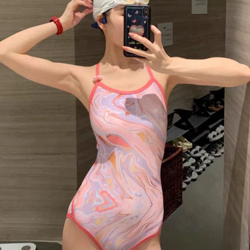 泳衣女款2024年新款爆款游泳馆专用初学者连体竞速专业训练游泳装