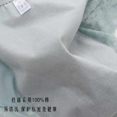 凉感透气中腰易清洗生理裤蕾丝边不闷热大码防漏女士青年卫生裤
