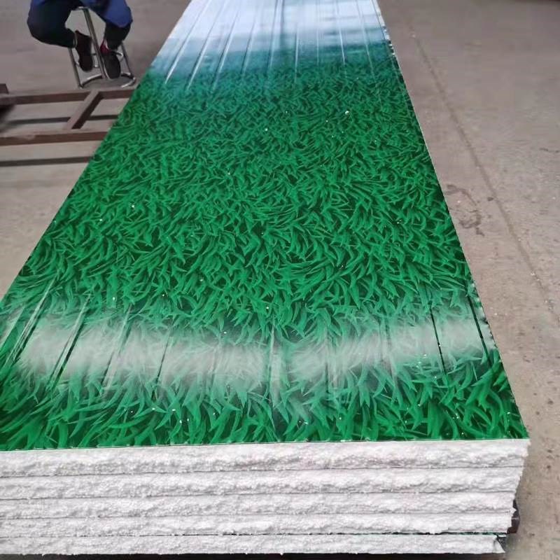 泡沫夹心围挡工地施工彩钢围挡小草铁皮夹芯板护栏市政彩钢瓦挡板