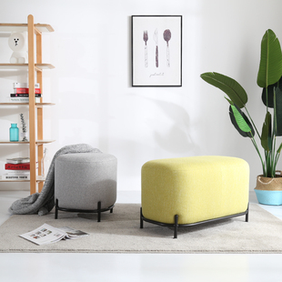 森川矮凳沙发脚踏欧式 凳沙发凳简约客厅沙发墩坐墩脚凳床头凳 换鞋