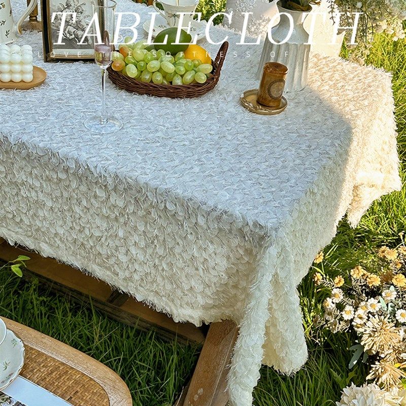 法式韩式田园奶油ins风蕾丝长方形桌布花园防尘盖巾布茶几餐桌布,居家布艺,桌布,淘宝优惠券,粉丝福利购,淘宝优惠卷
