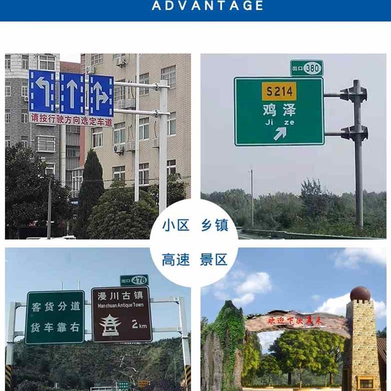 热镀八角监控立杆6米7米8米抓拍监控杆道路卡口立杆交通信号灯杆